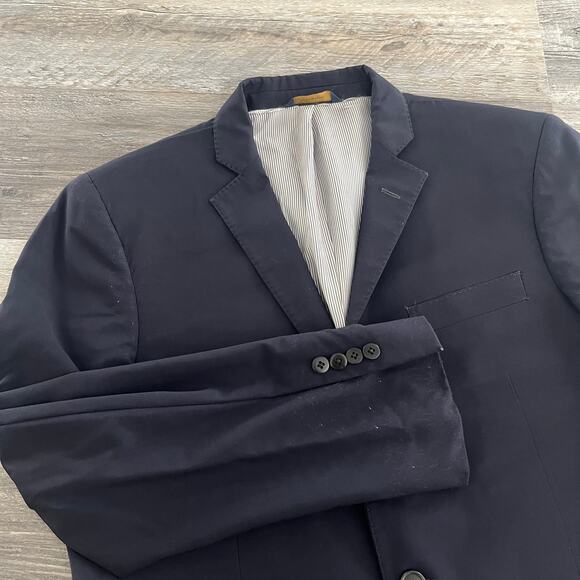 Brooks Brothers Explorer Regent Fit Navy Mens‎ 40R Wool Blend Sports Coat Blazer - Picture 1 of 11